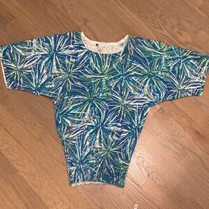 Carol Little colorful fireworks spring  sweater. Size XS